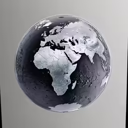 an artistic rendering of the world from space