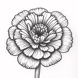 a black and white drawing of a flower,a large white flower with big flowers