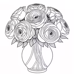 a vase full of flowers filled with lots of roses
