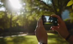 a person taking a photo with their cell phone
