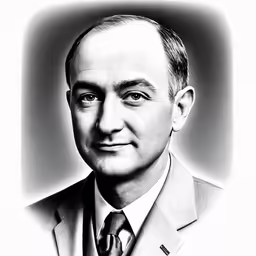 a man in a suit and tie smiling for the camera