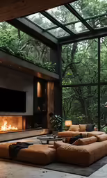 the large living room is filled with nice furniture