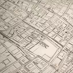 the map is of a city, and there are no signs of any other vehicles