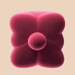 a red object that is next to a white wall