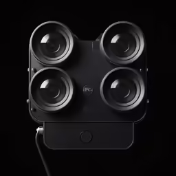 a camera with the same lens as a camera, taken from above
