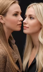 two women standing next to each other