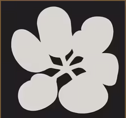 an image of a black and white flower
