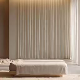 the bed in this bedroom is very clean