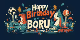 birthday t shirt with lots of car and balloons