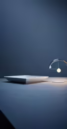 a table lamp that has a light on top