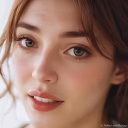 an image of a beautiful woman with brown eyes