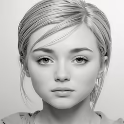 a very pretty young lady with a big nose