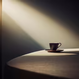 a cup that is sitting on top of a table