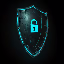 there is a large security badge on this glass