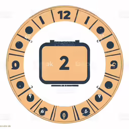 the clock has an electronic mechanism on it