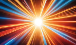 rays are shown in the center of this image