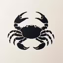 an image of a silhouette of a crab