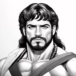 a drawing of the character john rowan