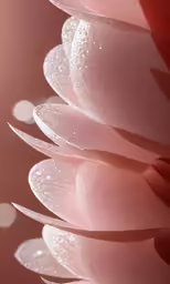 petals are covered in water droplets to create a photo