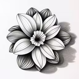 this is an art work of a flower that resembles the petals