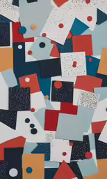 a close up view of abstractally designed papers