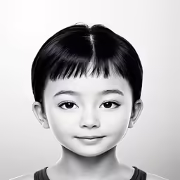a kid with a head band on posing for a picture