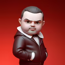 this is an odd action figure made to look like the man