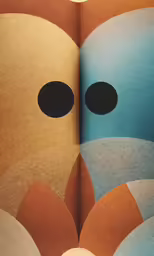 an illustration of two large objects on a surface