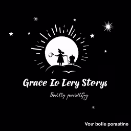 a black and white logo for grace to jerry story
