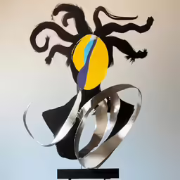 this is a sculpture that has been placed on a pedestal