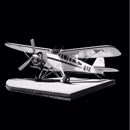 a model airplane sitting on top of a table