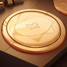 illuminated item on table next to other items