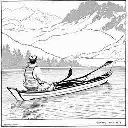 a man that is on a boat in the water