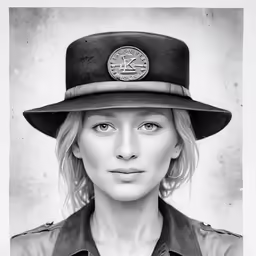 a female police officer poses in a photo