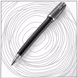 the top of a fountain pen on a circle