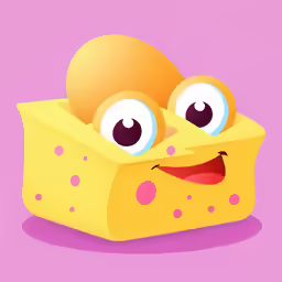 a yellow box with some eyes on it