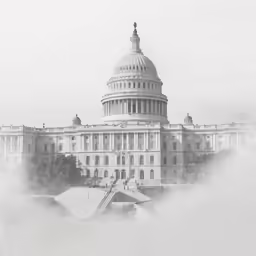 the u s capitol building in washington state in black and white