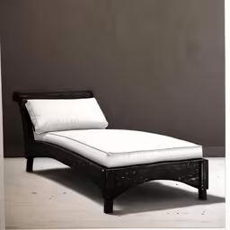 a bed with an adjustable headboard sits against a brown wall