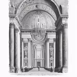 architectural architectural drawings showing the entrance to a building