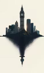 a very big tower with a clock on top of it