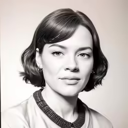 the portrait of a woman wearing a sweater
