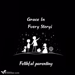 a black and white image with the words, grace in every story