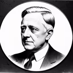 a portrait of a man in a suit and tie