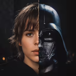 two different pictures side by side one is dark