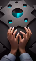 hands with manicure on it laying on a table