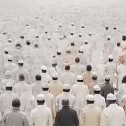 large group of men standing next to each other