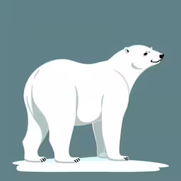 a polar bear standing on top of a white iceberg,the polar bear is standing on top of an icy slab,a white polar bear standing on the ground,a bear on an ice floet, in the snow,the polar bear is standing alone on the ice