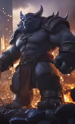 an image of the god of war in an action pose