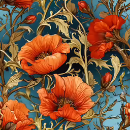a close up of a bunch of red flowers