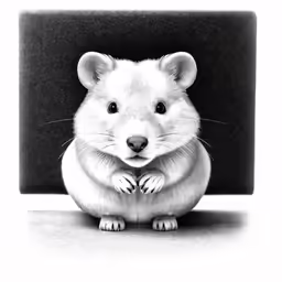 a very cute rat with one eye closed